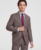Tommy Hilfiger Men's Modern-Fit Stretch Wool Suit Jacket - Brown