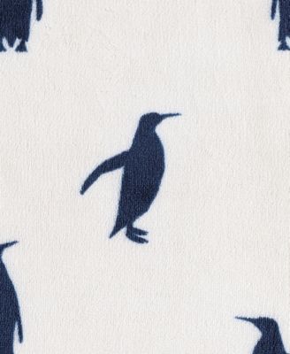 Emperor Penguin Print Sherpa Throw, 50" x 60"