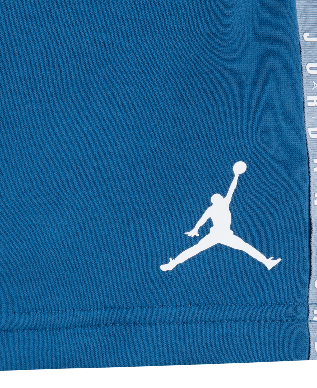 Shop Jordan Little Boys Jumpman Blocked Taping Tee And Shorts Set In Industrial Blue