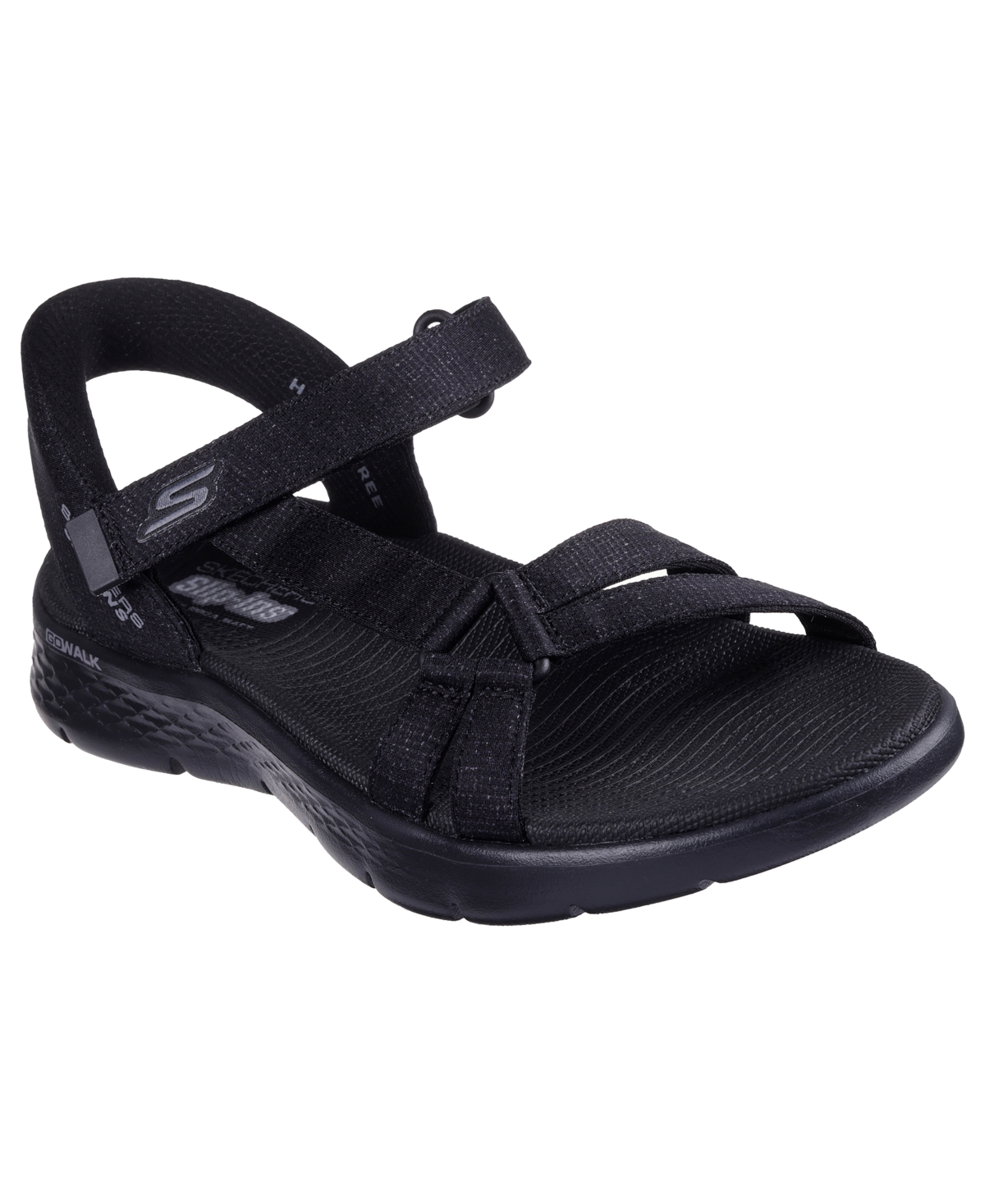 Women's Slip Ins- Go Walk Flex Sd - Illuminate Walking Sandals from Finish Line - Black