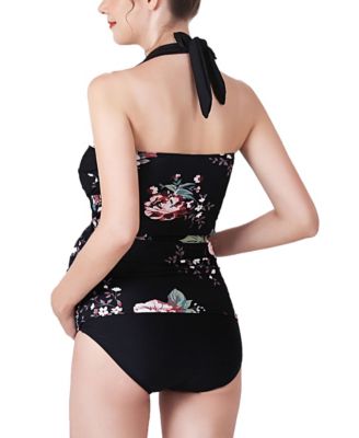Arely Maternity UPF 50+ Tankini Top & Bottom 2-Piece Swim Set