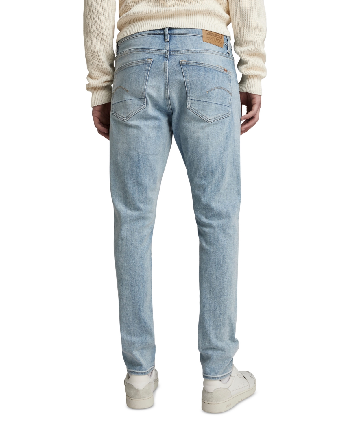 Shop G-star Raw Men's Slim-fit Jeans In Sun Faded Mirage Blue