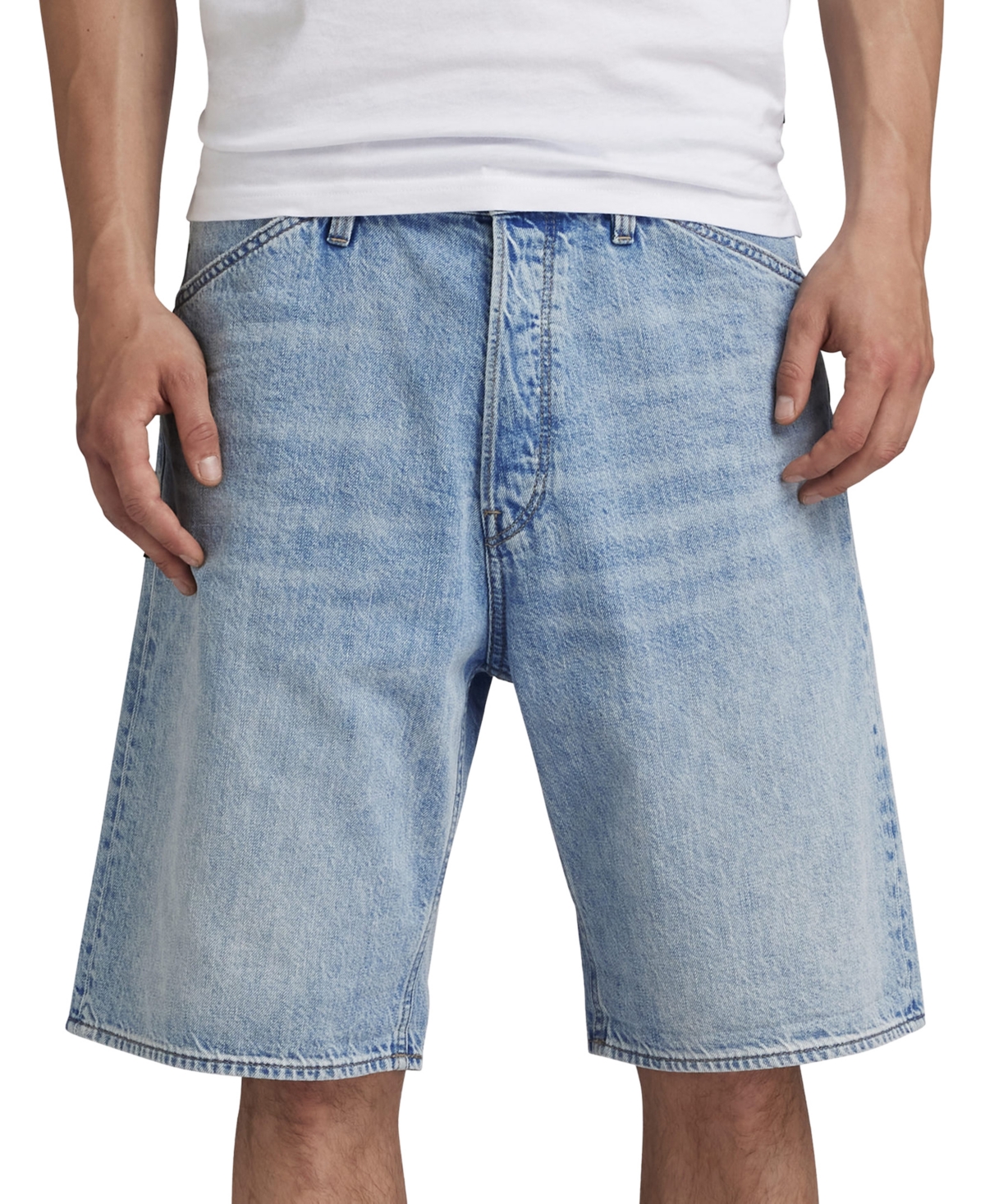 Men's Relaxed-Fit Denim Shorts - Worn In Sentry Blue