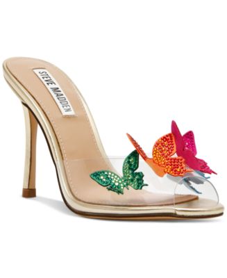 Steve Madden Women's Prismatic Vinyl Butterfly Dress Sandals - Macy's