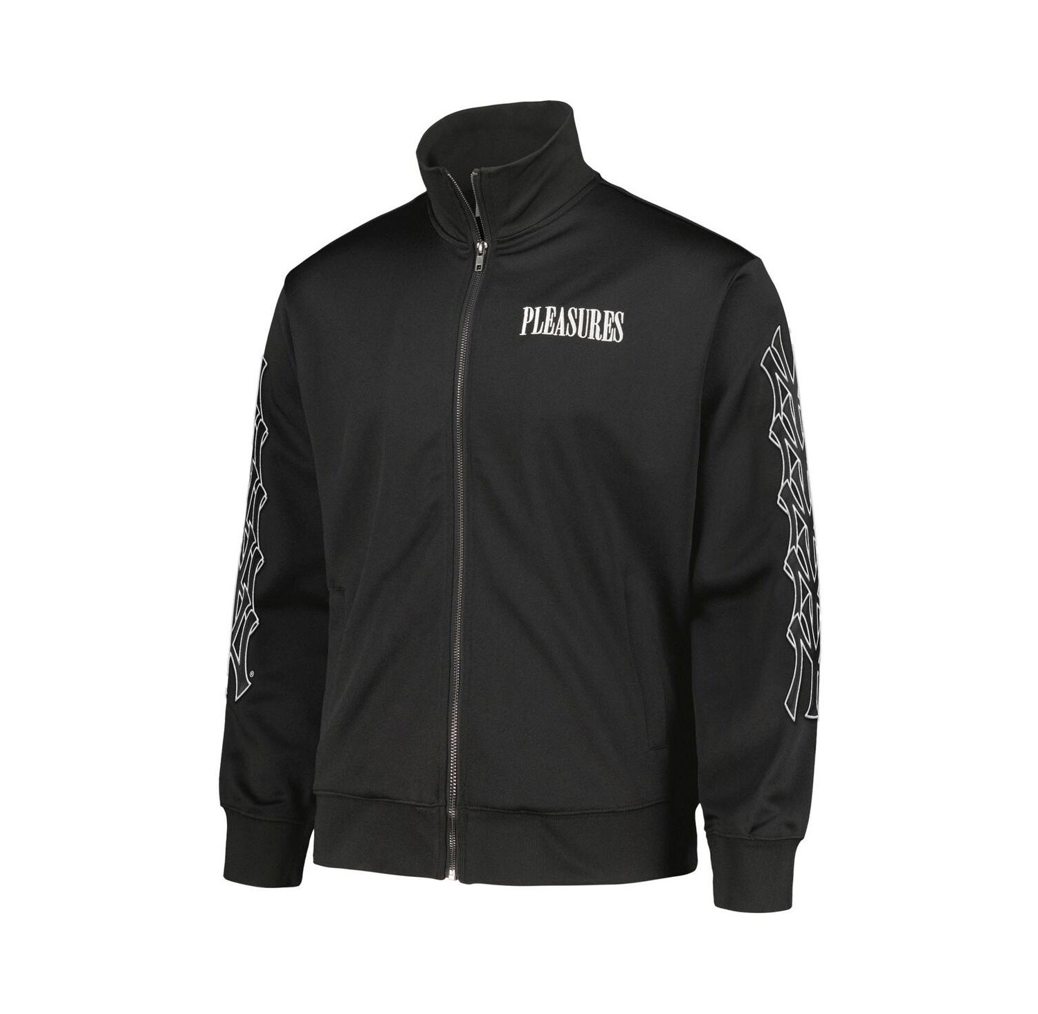 Men's Black New York Yankees Pitcher Full-Zip Track Jacket