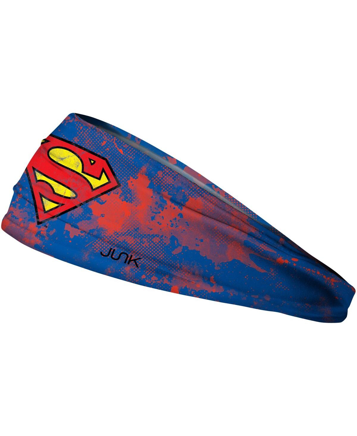 Men's and Women's Superman Grunge Headband - Royal