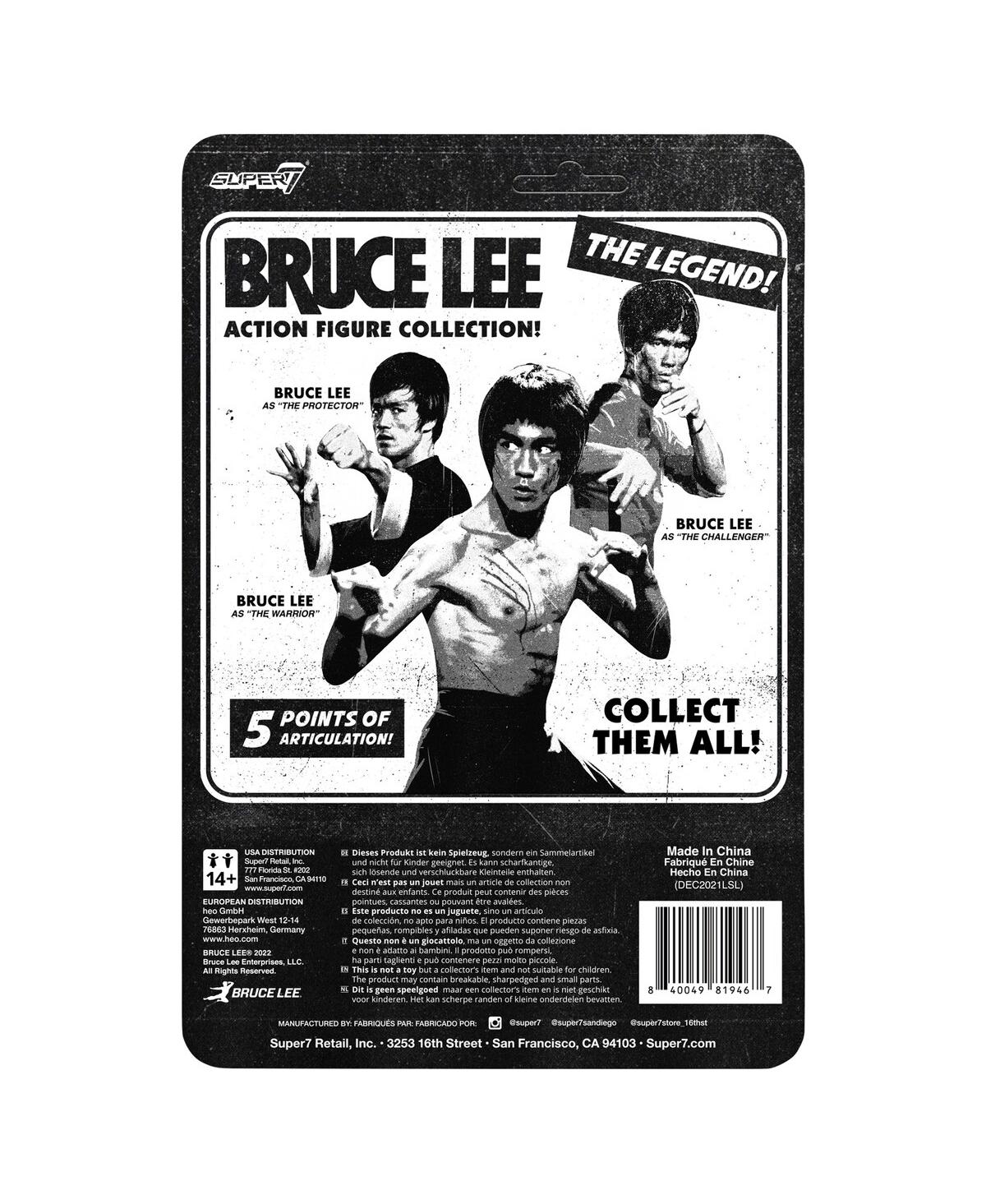 Super 7 Bruce Lee Hollywood Icons The Warrior ReAction Figure - Wave 1