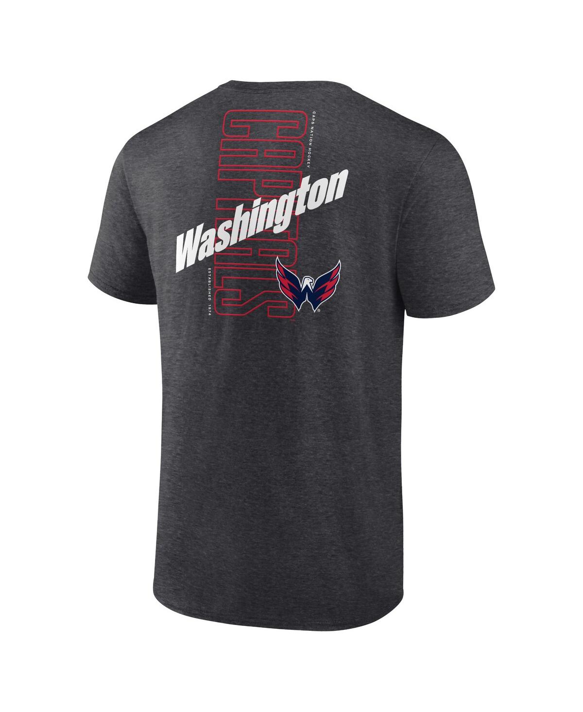 Men's FanaticsWashington Capitals Backbone T-shirt - Heather Charcoal