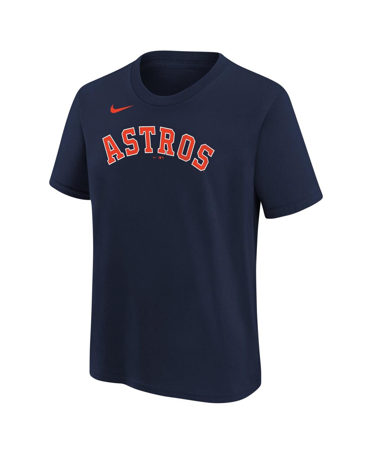 Shop Nike Big Boys  Mauricio Dubon Navy Houston Astros Name And Number T-shirt