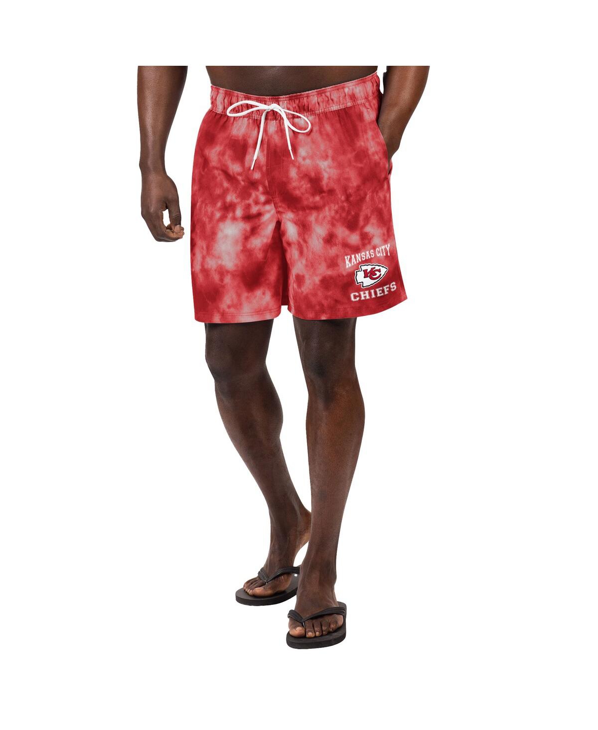 Shop G-iii Sports By Carl Banks Men's  Red Kansas City Chiefs Change Up Volley Swim Trunks