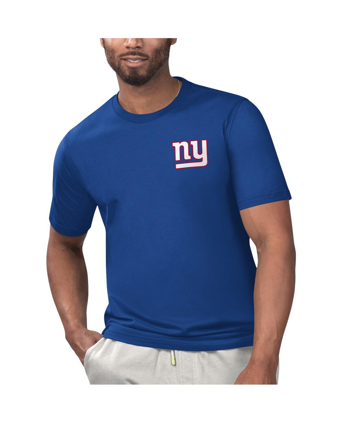 Shop Margaritaville Men's  Royal New York Giants Licensed To Chill T-shirt