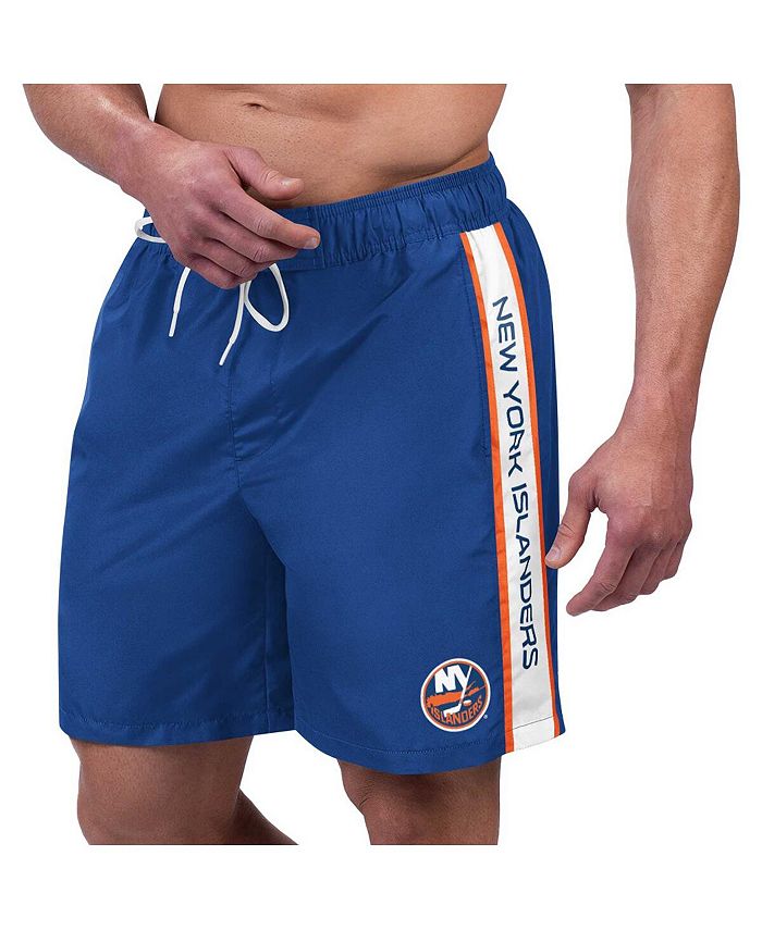 G Iii Sports By Carl Banks Mens Royal New York Islanders Streamline Volley Swim Trunks Macys 