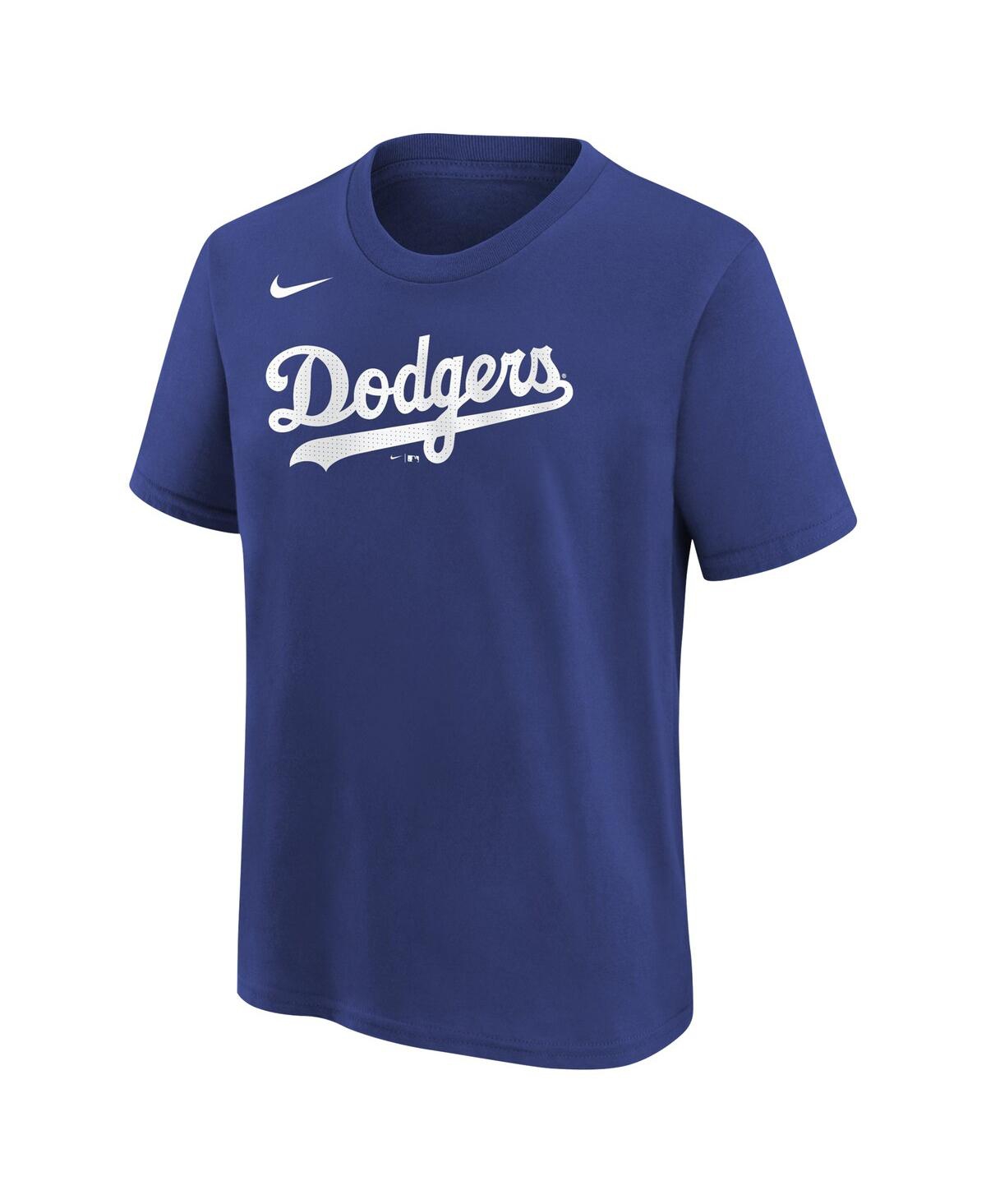 Shop Nike Big Boys  Freddie Freeman Royal Los Angeles Dodgers Home Player Name And Number T-shirt