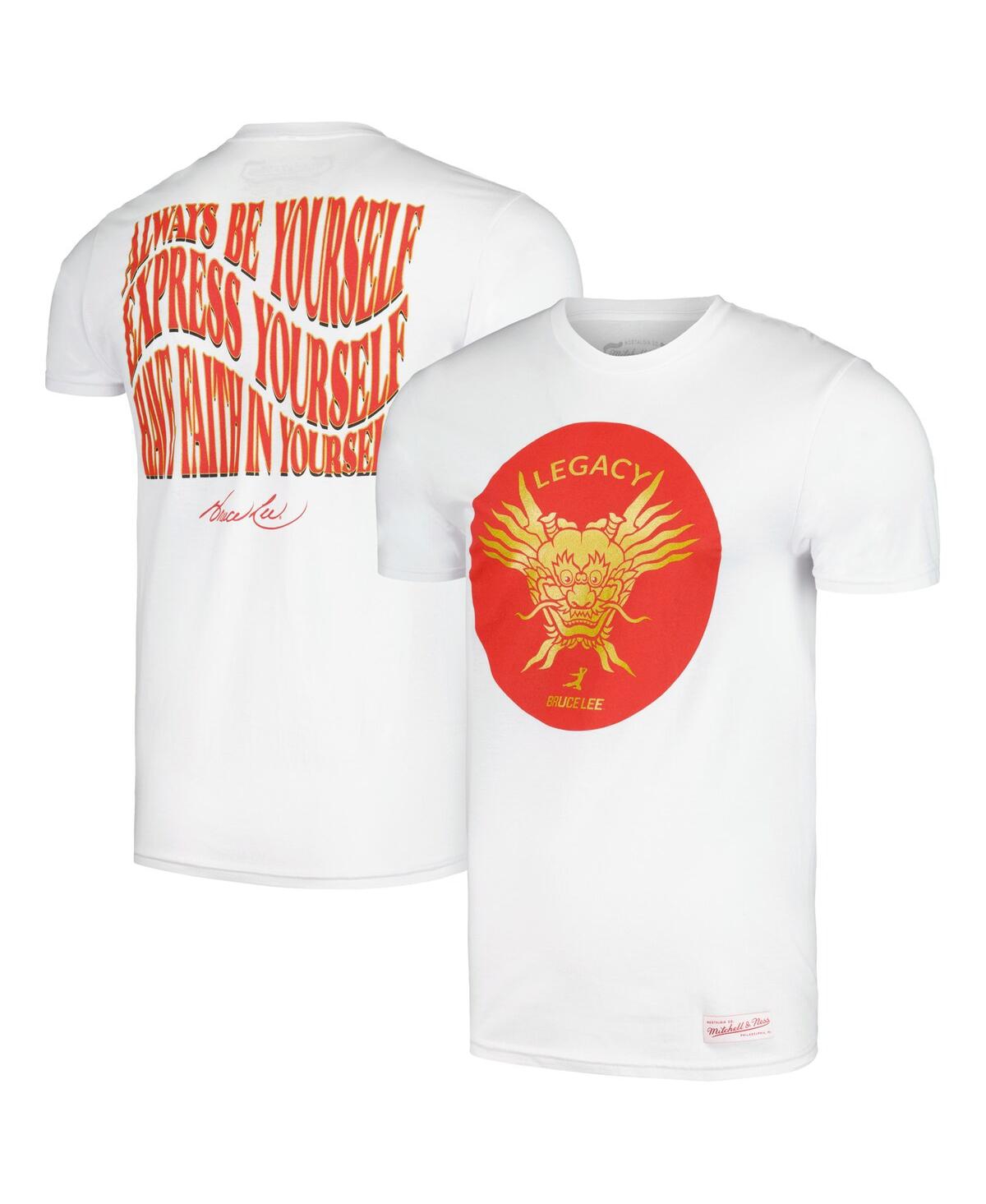 Men's Mitchell & Ness Bruce Lee White Legacy T-shirt - White
