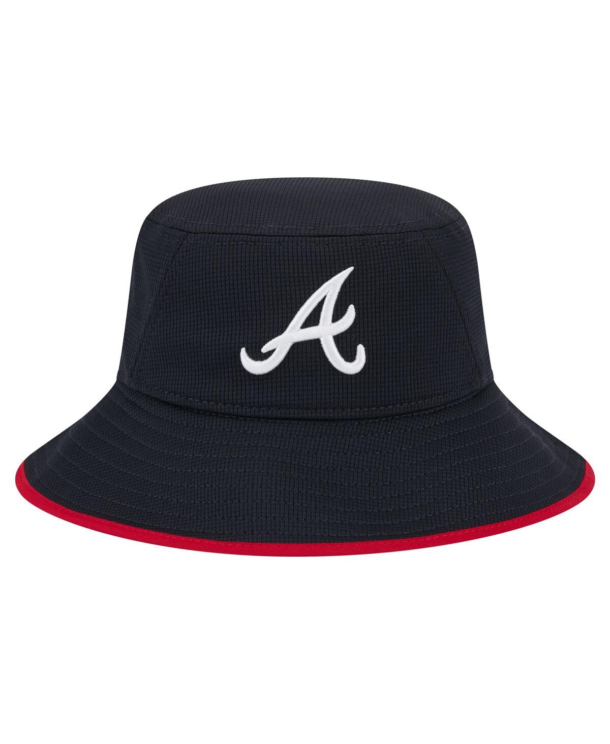 New Era Men's  Navy Atlanta Braves Game Day Bucket Hat