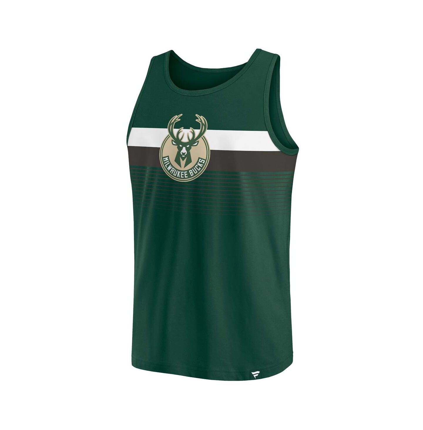 Мужской топ Fanatics Hunter Green Milwaukee Bucks Wild Game — фото 2