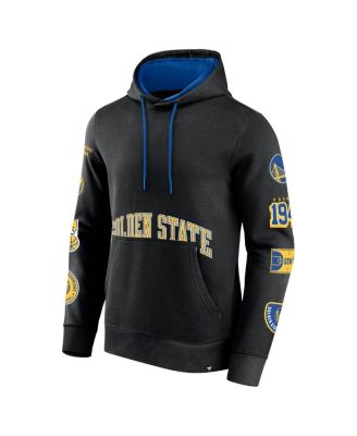 Men's Black Golden State Warriors Home Court Pullover Hoodie