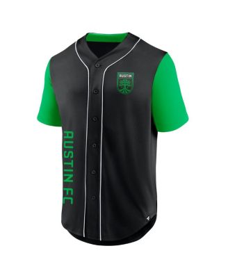 Men's Black Austin FC Balance Fashion Baseball Jersey