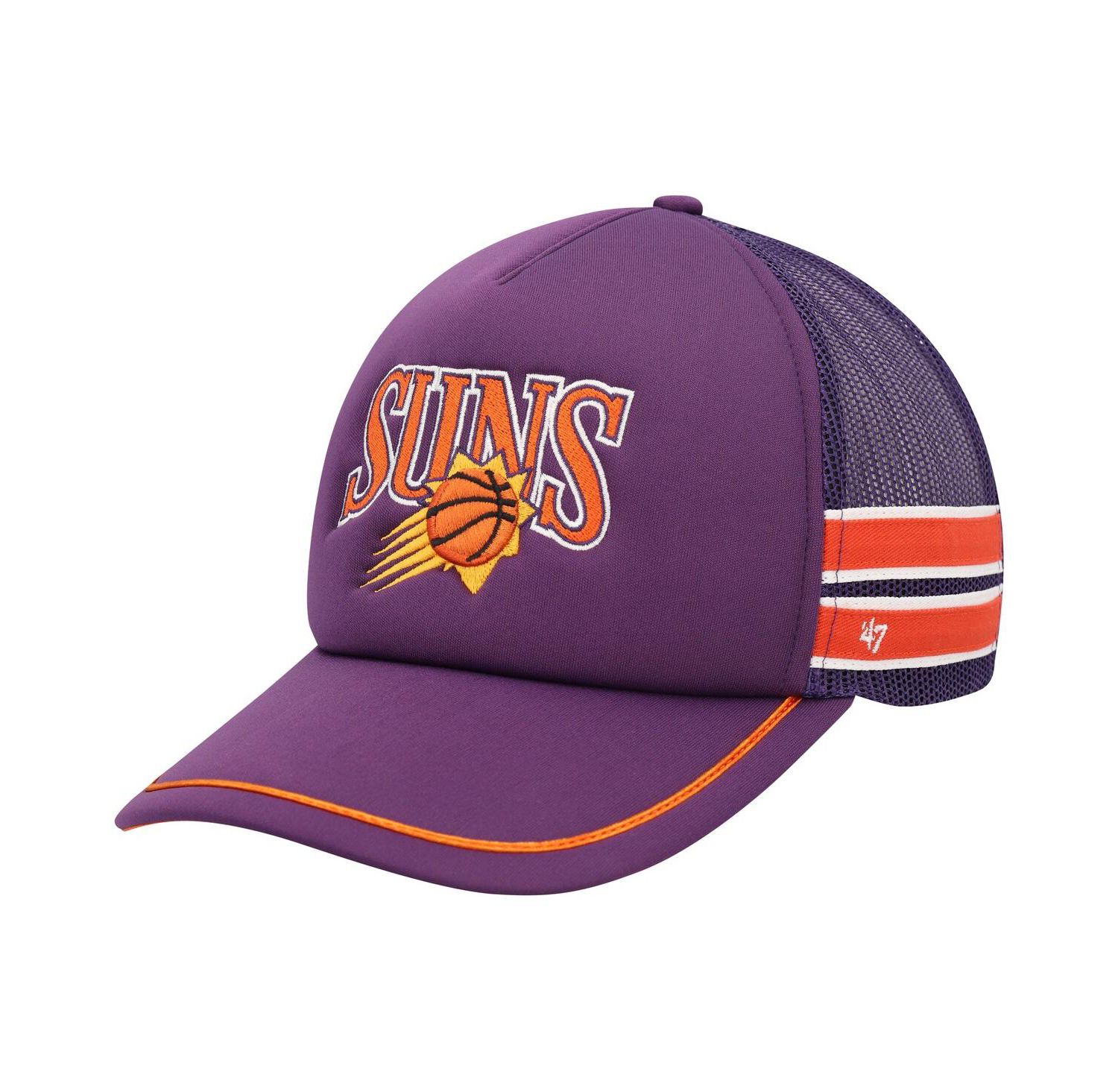Men's Purple Phoenix Suns Sidebrand Stripes Trucker Adjustable Hat