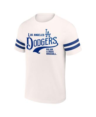 Men's Darius Rucker Collection by Cream Distressed Los Angeles Dodgers Yarn Dye Vintage-Like T-shirt