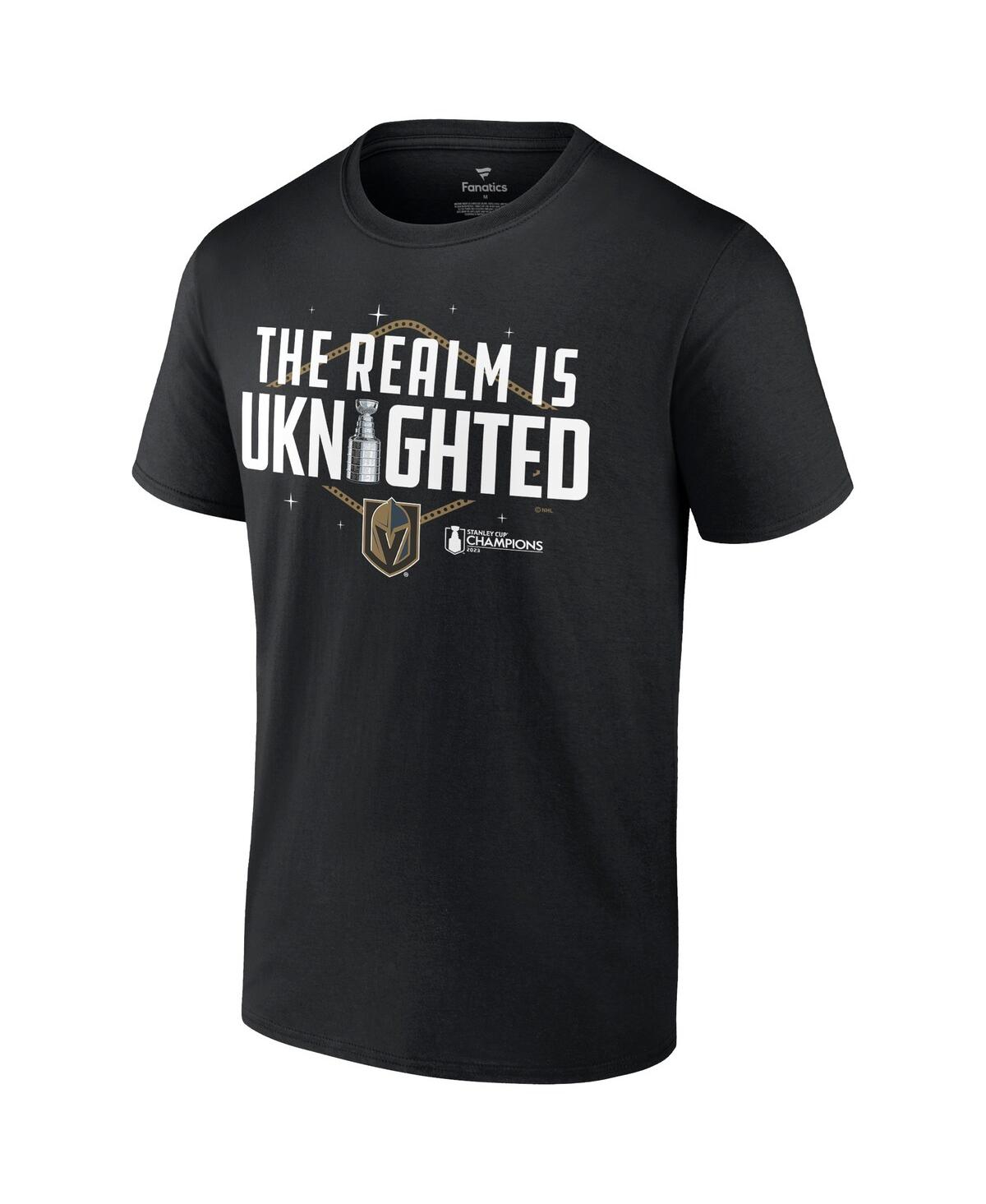 Shop Fanatics Men's  Black Vegas Golden Knights 2023 Stanley Cup Champions In Charge T-shirt