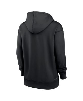 Women's Black Colorado Rockies Authentic Collection Performance Pullover Hoodie