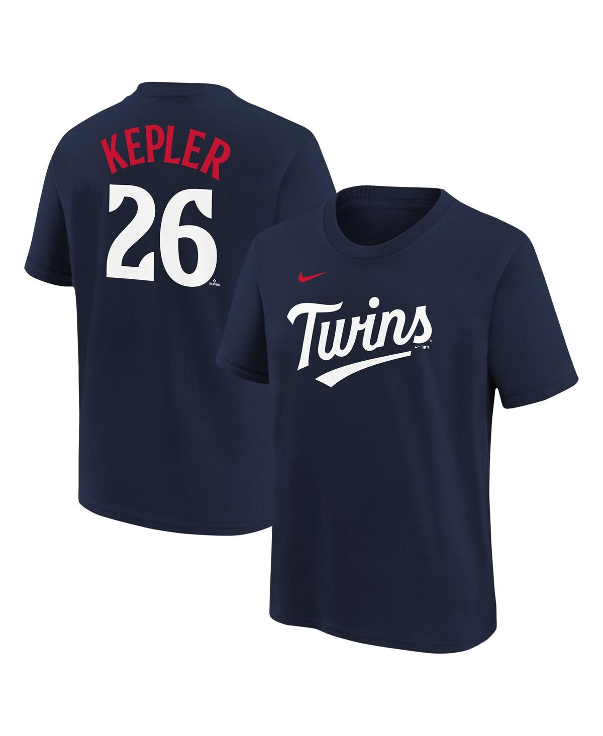 Nike Kids' Big Boys  Max Kepler Navy Minnesota Twins Name And Number T-shirt