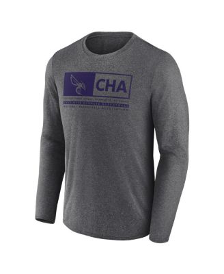 Men's Heather Charcoal Charlotte Hornets Three-Point Play T-shirt