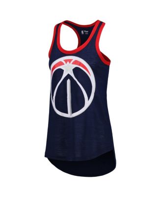 Women's Navy Washington Wizards Showdown Scoop-Neck Racerback Tank Top