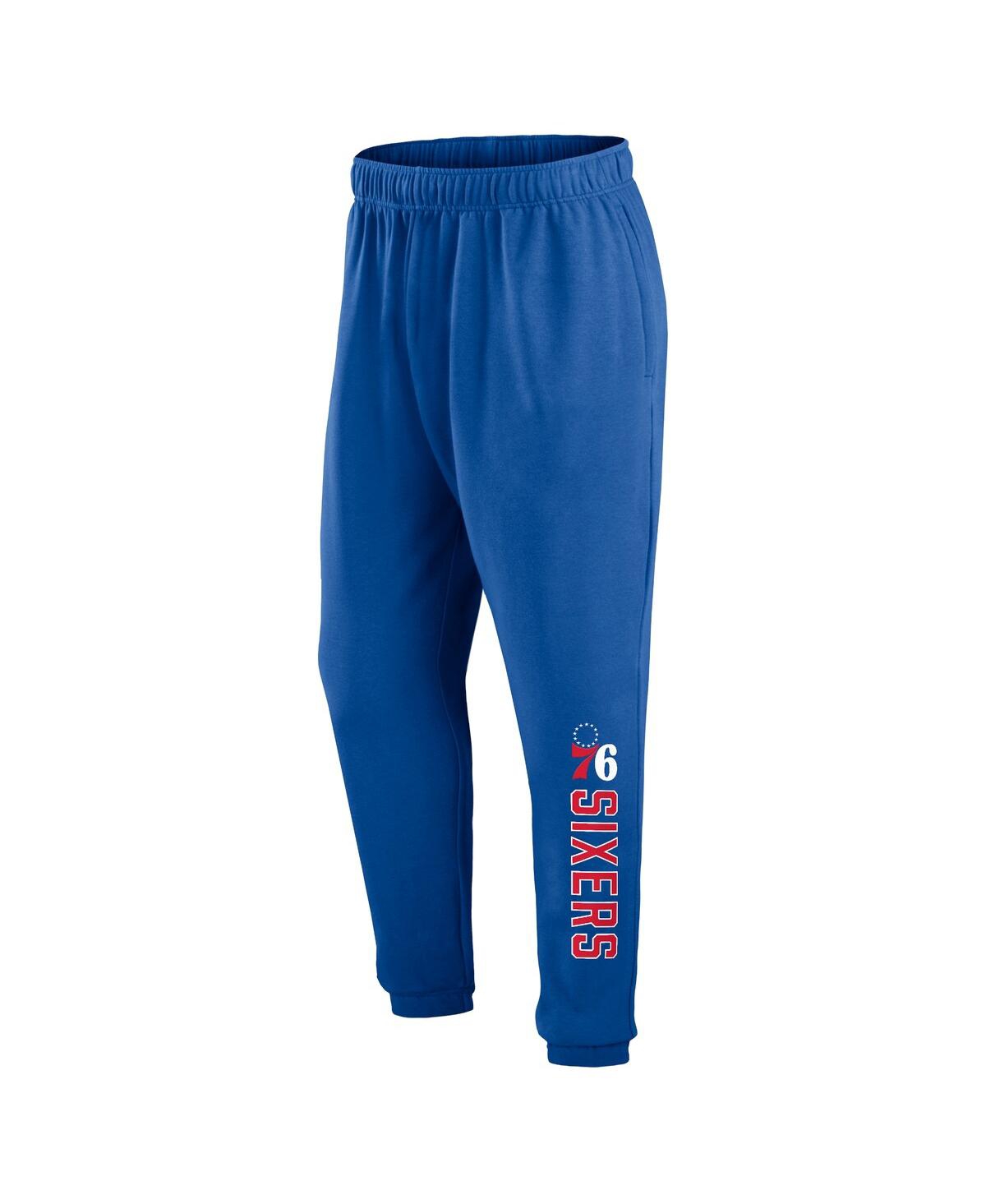 Shop Fanatics Men's  Royal Philadelphia 76ers Big And Tall Chop Block Pants