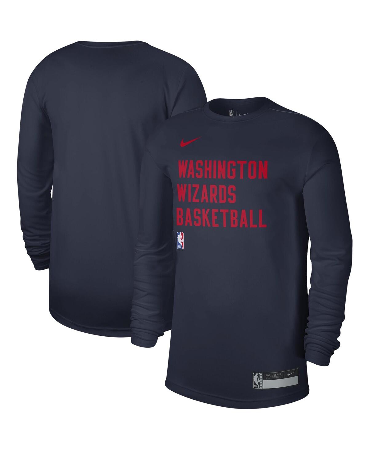 Nike Men's And Women's  Navy Washington Wizards 2023/24 Legend On-court Practice Long Sleeve T-shirt In Navy