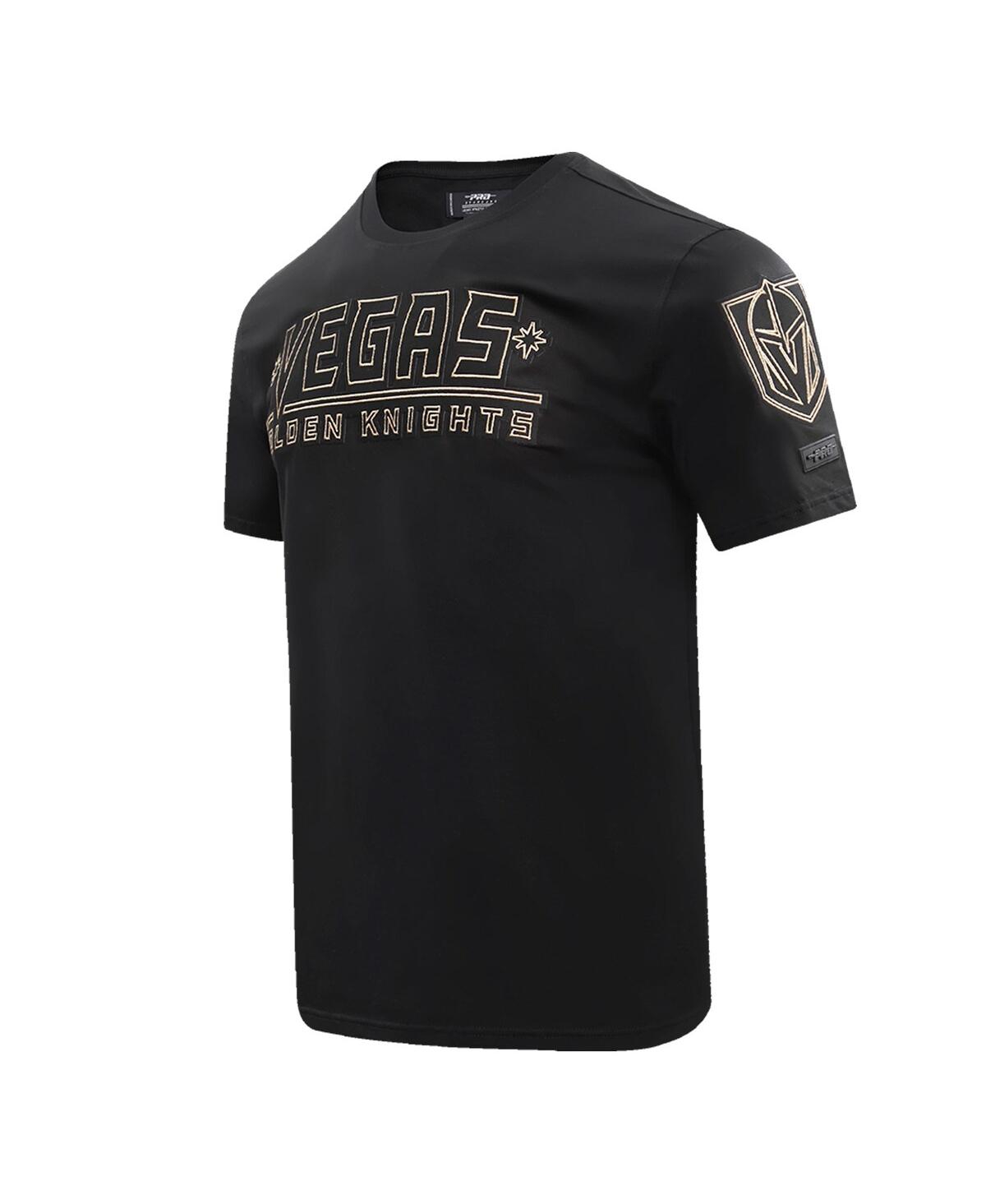 Pro Standard Black Vegas Golden Knights Wordmark T-shirt In Black
