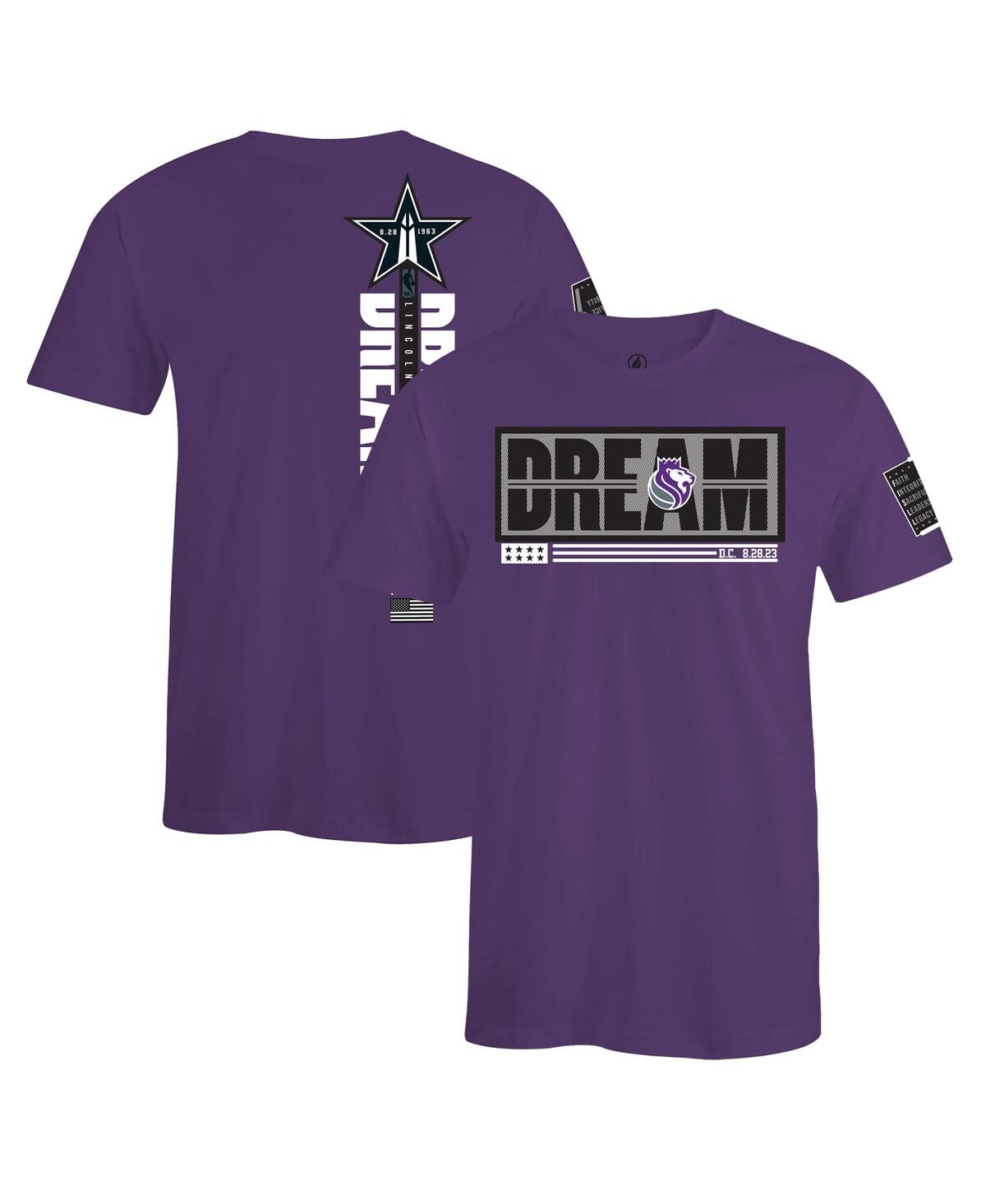 Shop Fisll Men's And Women's  X Black History Collection Purple Sacramento Kings T-shirt