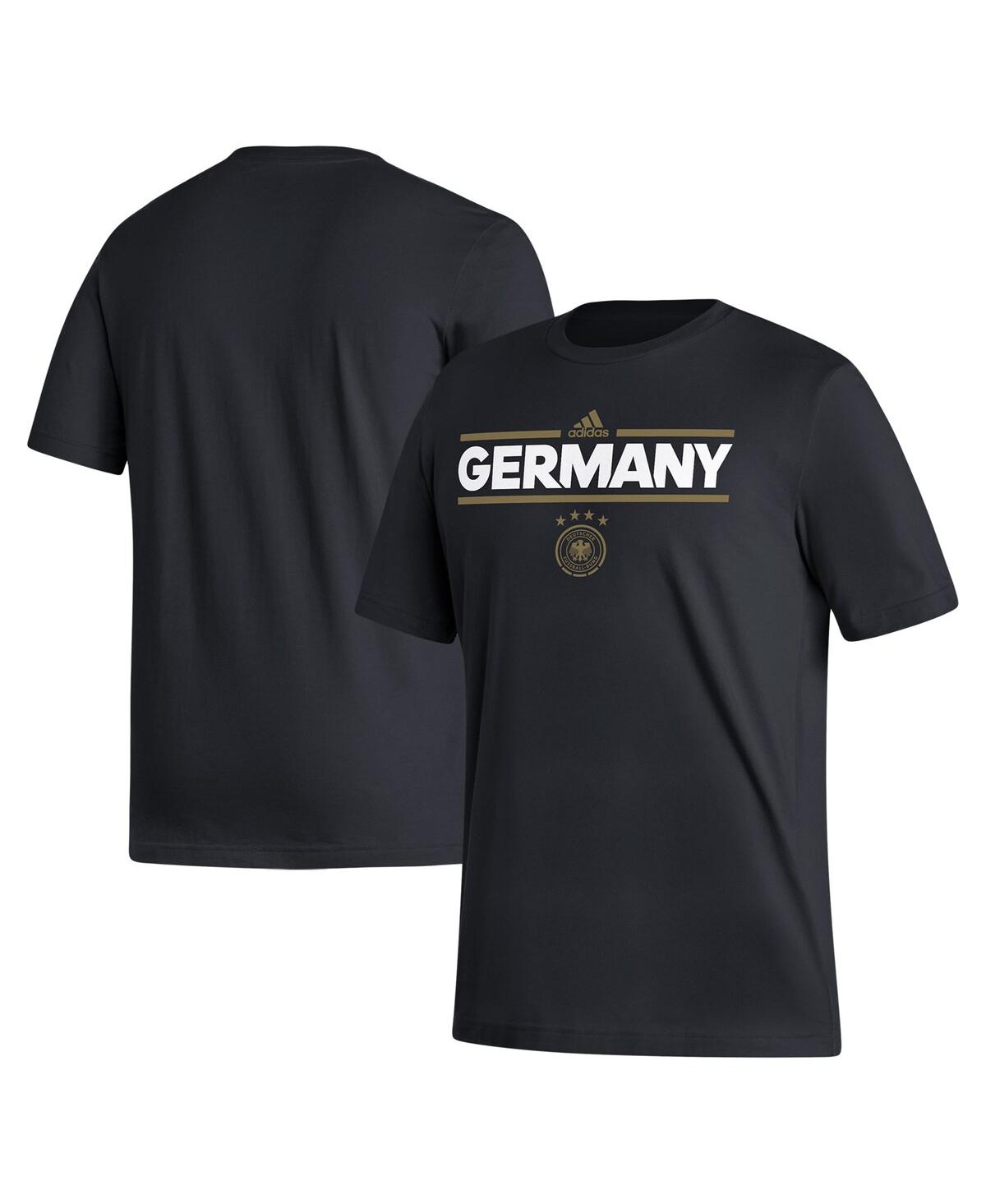 Shop Adidas Originals Men's Adidas Black Germany National Team Dassler T-shirt
