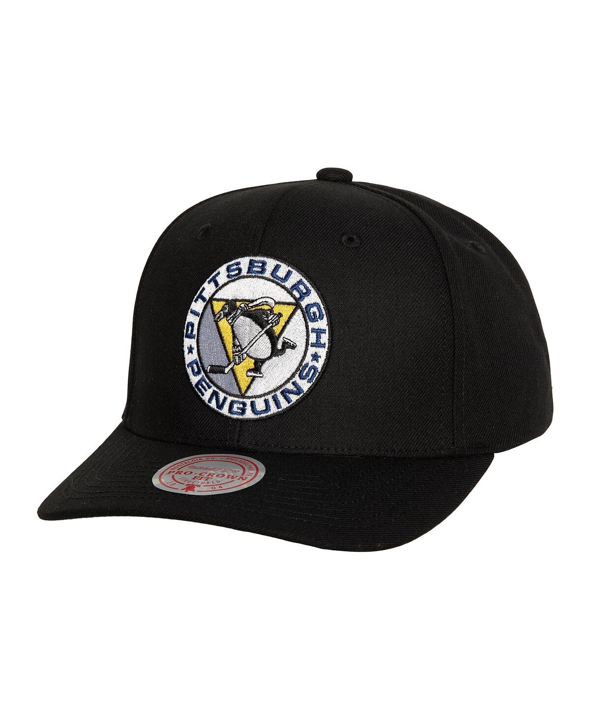 Mitchell & Ness Men's  Black Pittsburgh Penguins Team Ground Pro Adjustable Hat In Black