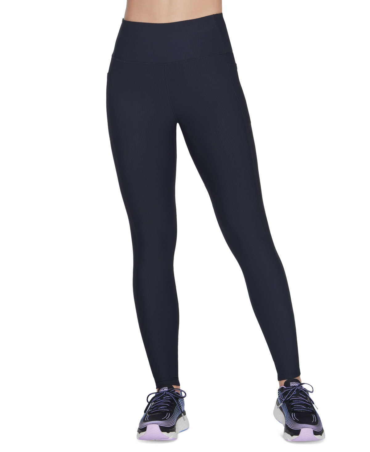 Women's Go Flex Rib High-Rise Full-Length Leggings - Bold Black