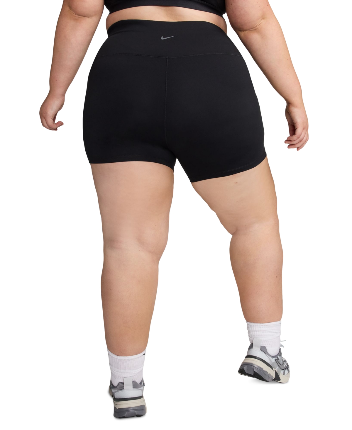 Nike Plus Size One High Waist Pull-On Bike Shorts -black