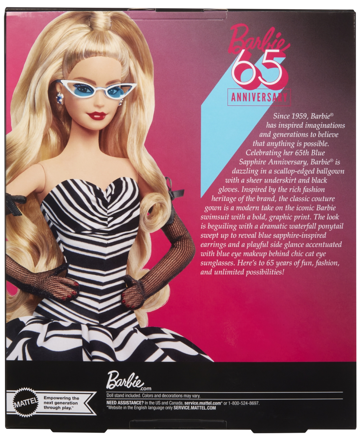Shop Barbie Signature 65th Anniversary Collectible Doll In Multi