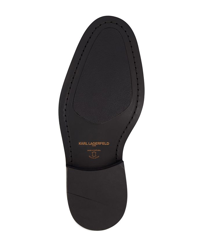 KARL LAGERFELD PARIS Men's Leather Cap Toe Dress Shoes - Macy's
