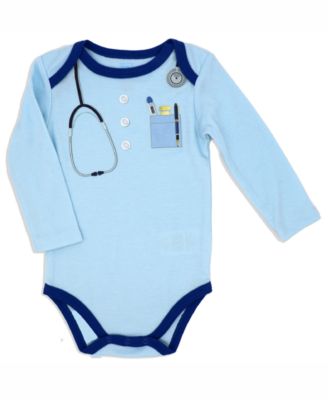 Baby Boys Doctor Long Sleeve Bodysuit, Pants and Socks, 3 Piece Set