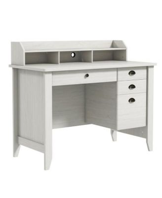 Vintage like Computer Desk with Storage Shelves and 4 Drawers