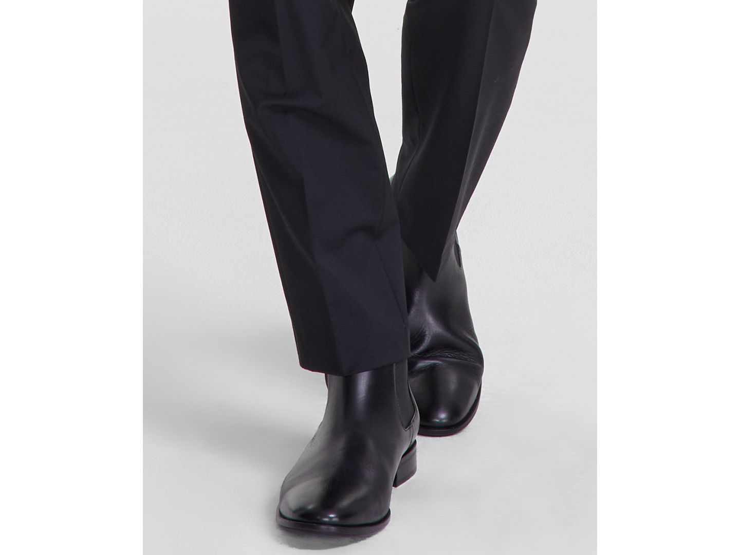 Мужские брюки Hugo Boss Modern-Fit Solid Wool-Blend Suit Trousers, цвет: Чёрный — фото 5