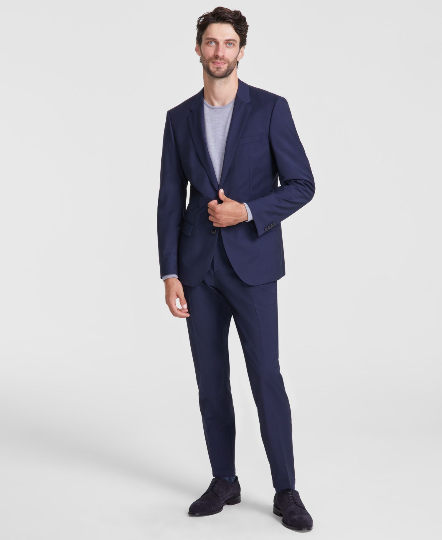 Men's Slim-Fit Superflex Stretch Solid Suit Jacket