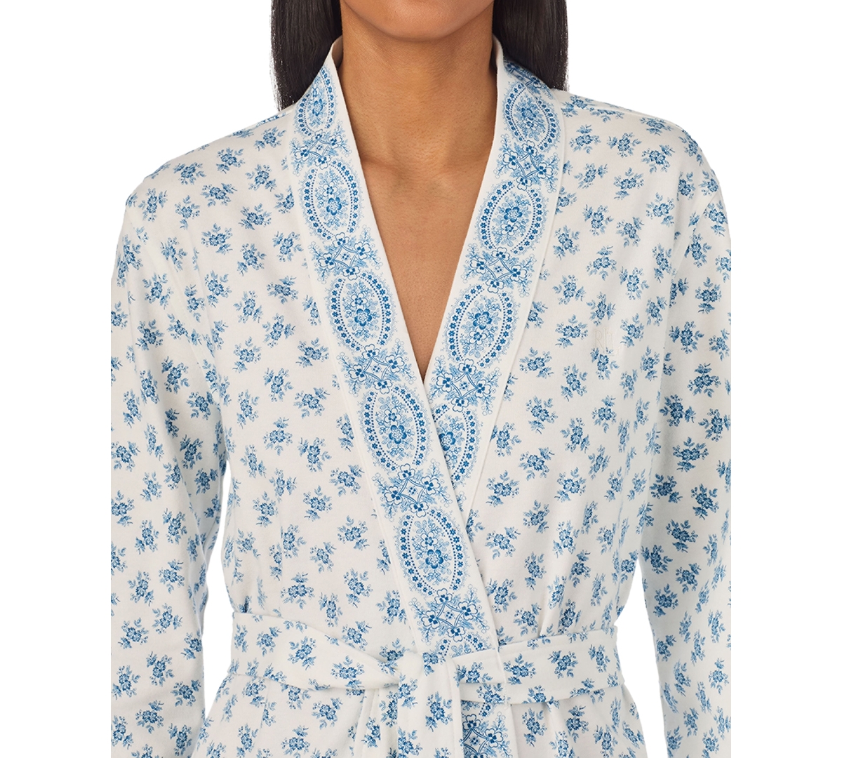 Lauren Ralph Lauren Women's Floral Kimono Wrap Robe