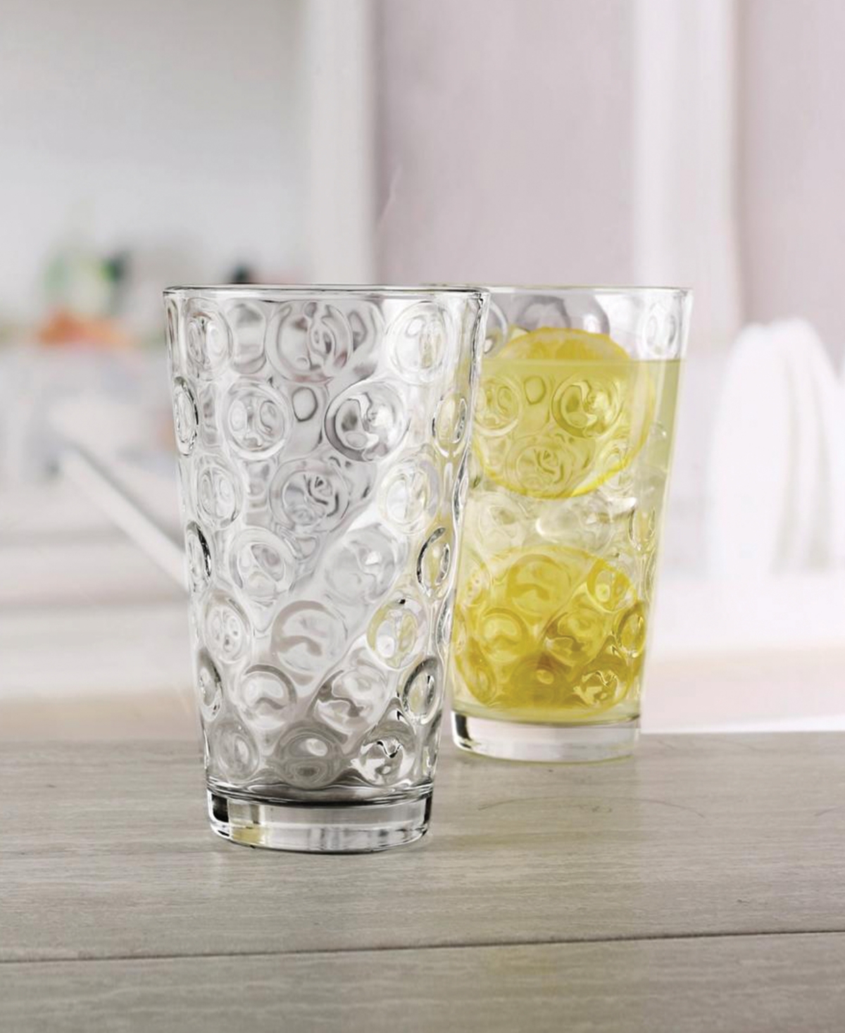 Circleware Double Circle Glass Coolers, Set Of 10 In No Color