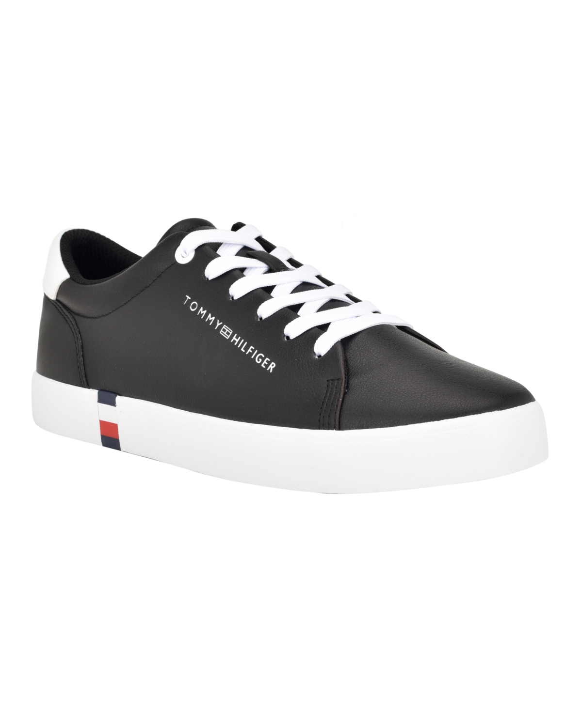 Tommy Hilfiger Men's Ramoso Low Top Fashion Sneakers In Black/ White