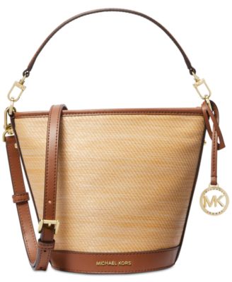 Michael fashion Kors BUCKET BAG MEDIUM crossbody STRAP AND wallet set like NEW