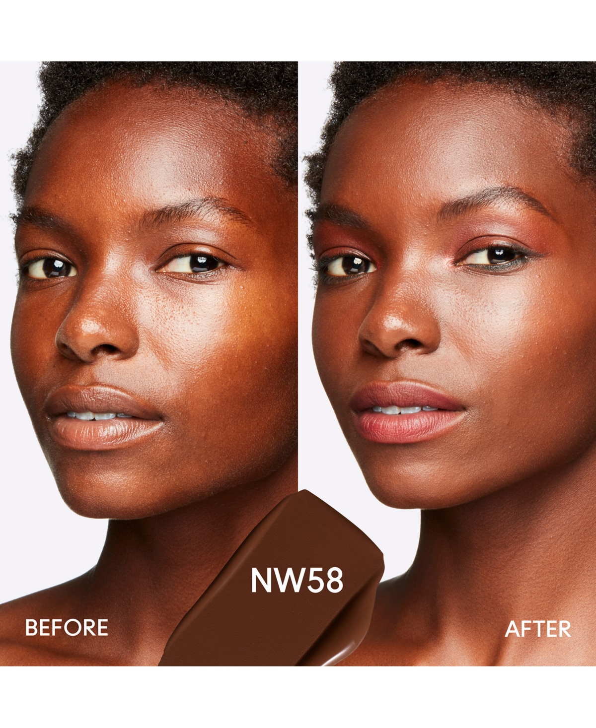 Mac Studio Fix Fluid Spf 15 24hr Matte Foundation + Oil Control, 1 Oz. In Nw58 (rich Espresso With Neutral Underto
