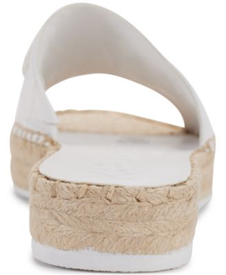 Cherie Logo Slip-On Espadrille Platform Slide Sandals