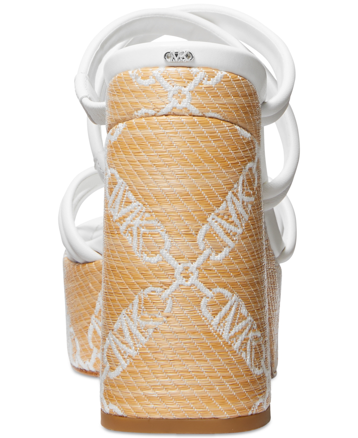 Michael Michael Kors Corrine Slip On Strappy Espadrille Platform Sandals - Optic White